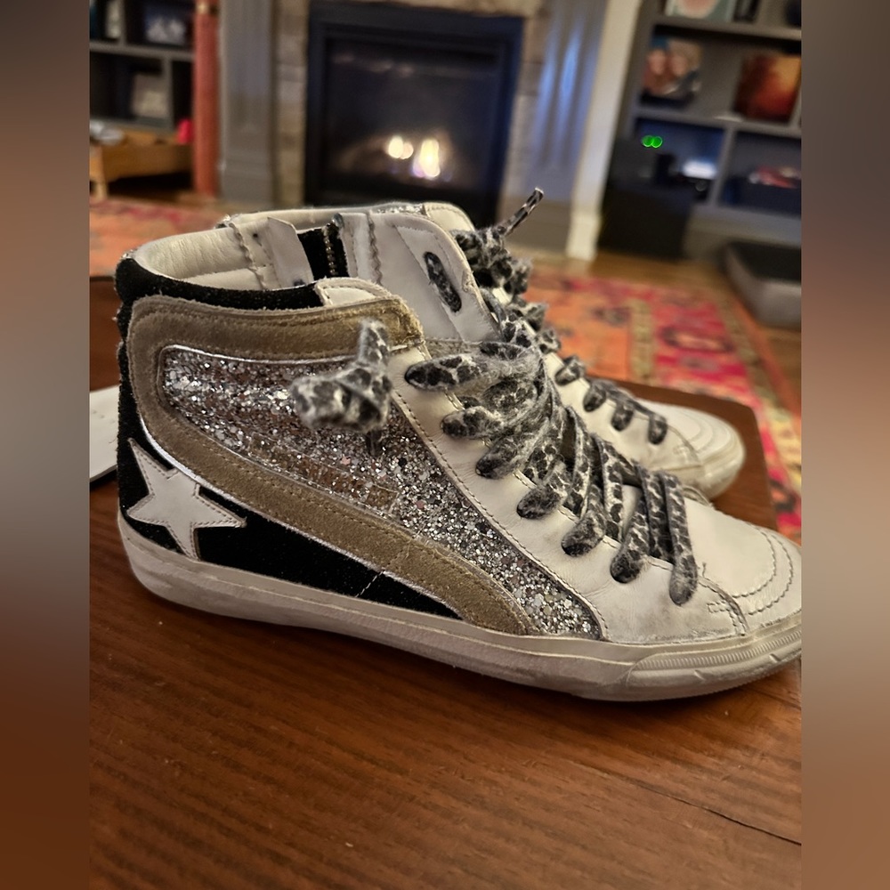 Gently used Golden Goose mid tops size 36
